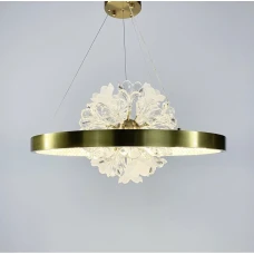 Line.F D 9001 31Вт 3000–4500–6000K латунний 1314_2045. Люстра світлодіодна