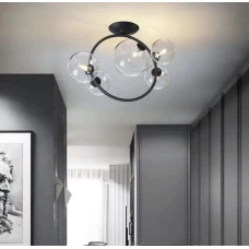 Line.F AT 32 BK G9 чорний 984_1474. Люстра пристельова