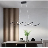 Line.F H 18 56Вт 3000–4500–6000K чорний 1684_2521. Люстра видовжена