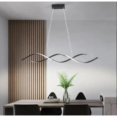 Line.F H 18 56Вт 3000–4500–6000K чорний 1684_2521. Люстра видовжена