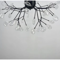 Line.F H 686 BK G4; 4000K чорний 789_1151. Люстра пристельова