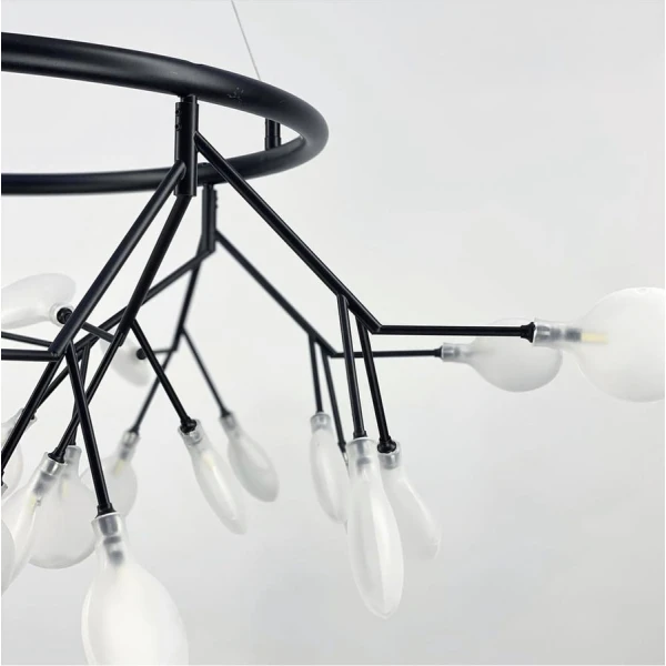 Сучасна люстра Line.F H 686 BK G4; 4000K чорний 797_1174 - Фото 7