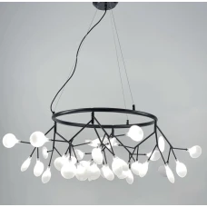 Line.F H 686 BK G4; 4000K чорний 797_1174. Люстра сучасна