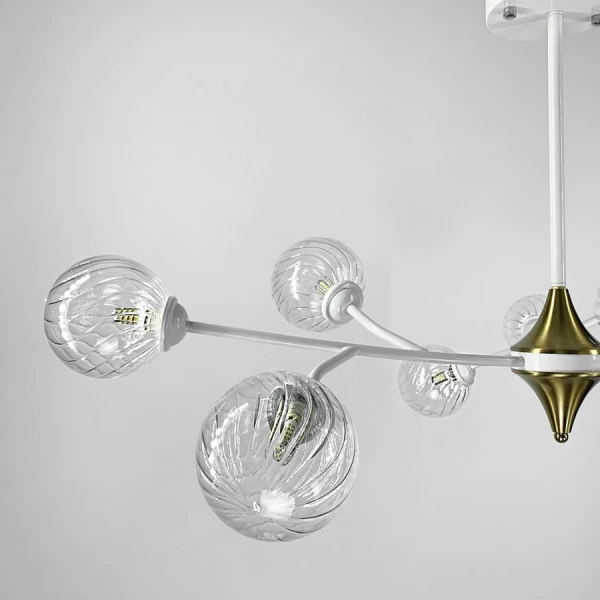 Сучасна люстра Line.F K 21 WT G9 білий 633_888 - Фото 3