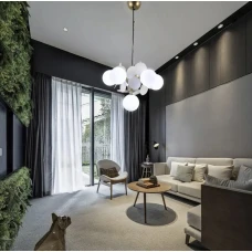 Line.F 134 G9 золотий 1293_2015. Люстра підвісна