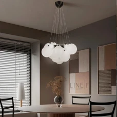 Line.F E27 чорний 3419_6726. Люстра підвісна