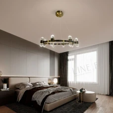 Line.F MJ 237 60Вт 3000–4500–6000K латунний 4262_7630. Люстра підвісна