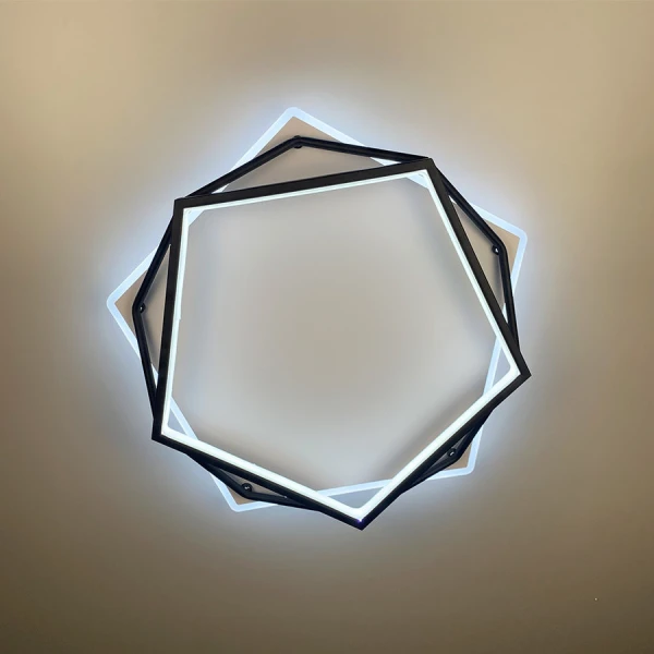 Люстра стельова Line.F S 19-500 BK+WT 60Вт 3000–4500–6000K білий;чорний 3069_6280 - Фото 6