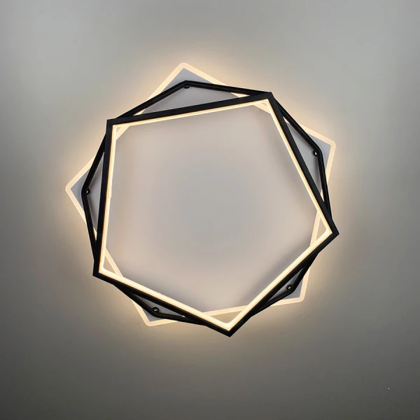 Люстра стельова Line.F S 19-500 BK+WT 60Вт 3000–4500–6000K білий;чорний 3069_6280 - Фото 5