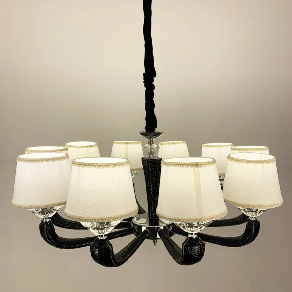 Люстра класична Line.F E14 сірий (хром) 3146_6374 - Фото 6