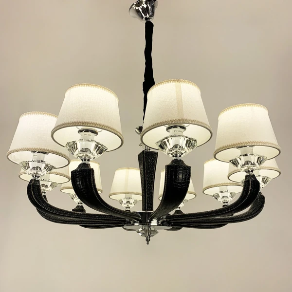 Люстра класична Line.F E14 сірий (хром) 3146_6374 - Фото 4