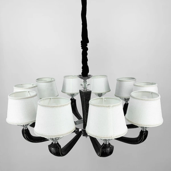 Люстра класична Line.F E14 сірий (хром) 3146_6374 - Фото 3