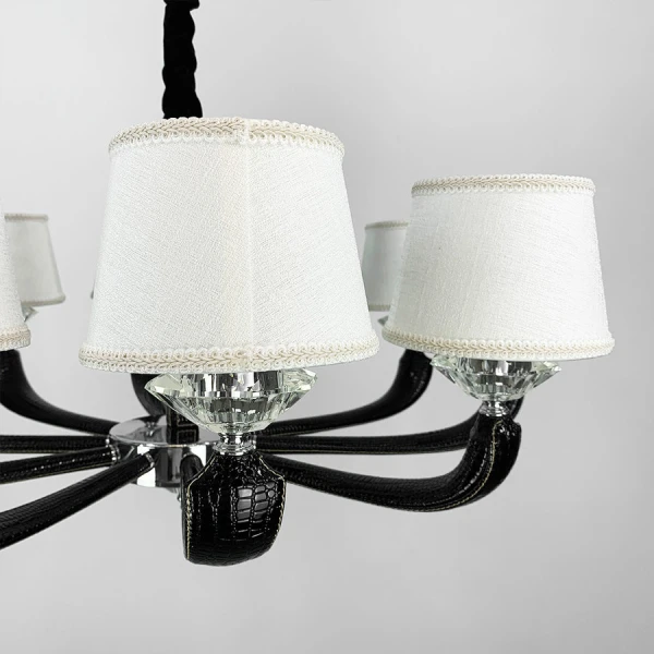 Люстра класична Line.F E14 сірий (хром) 3146_6374 - Фото 2