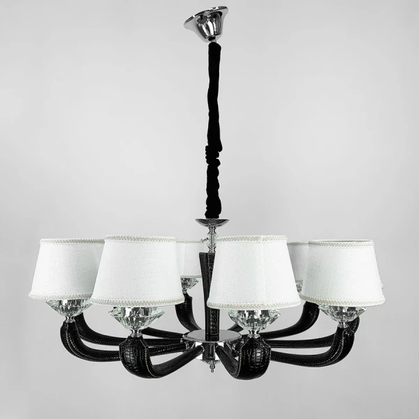 Люстра класична Line.F E14 сірий (хром) 3146_6374 - Фото 1