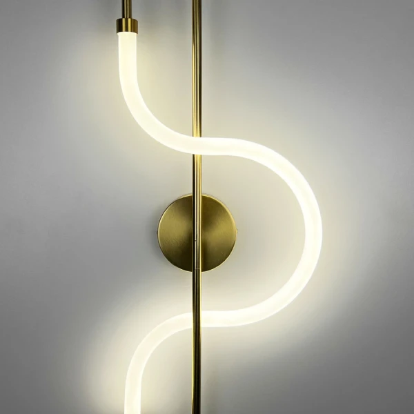 Бра лінійне Line.F W 030 20Вт 4000K латунний 4117_7485 - Фото 4