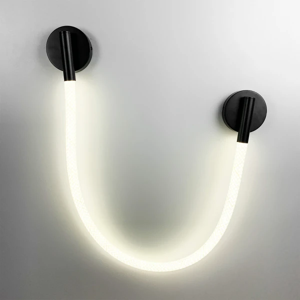 Настінний світильник (бра) Line.F W 30G 4000K чорний 3079_6297 - Фото 4