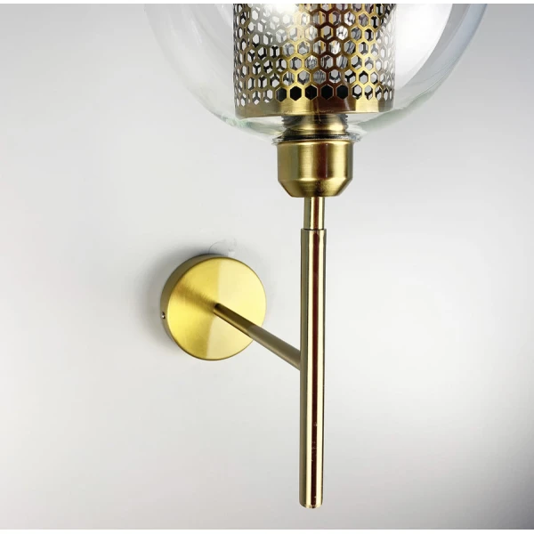 Настінний світильник (бра) Line.F E27 латунний 819_1224 - Фото 2