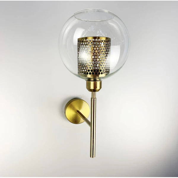 Настінний світильник (бра) Line.F E27 латунний 819_1224 - Фото 11