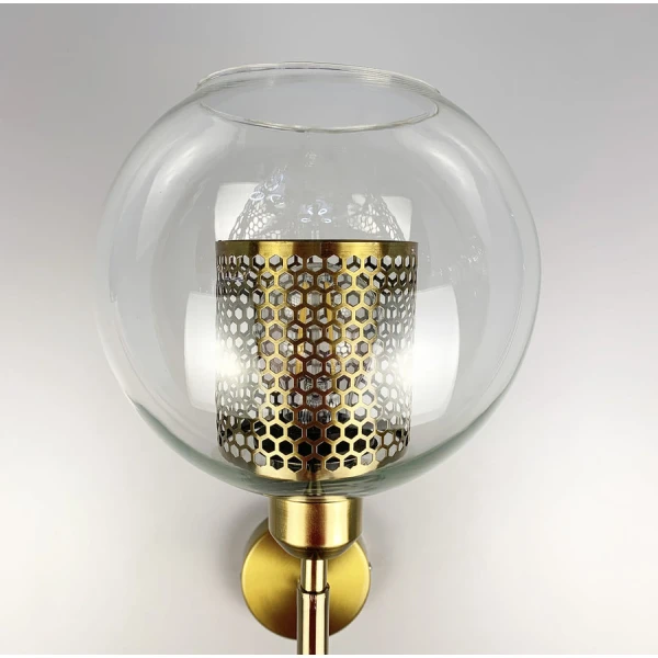 Настінний світильник (бра) Line.F E27 латунний 819_1224 - Фото 9