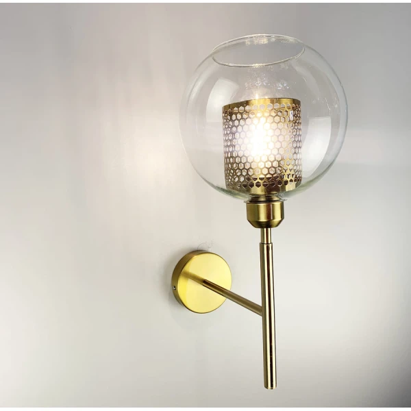 Настінний світильник (бра) Line.F E27 латунний 819_1224 - Фото 6