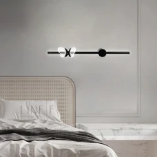 Line.F C 18 BK 9Вт 4000K чорний 76_93. Бра лінійне