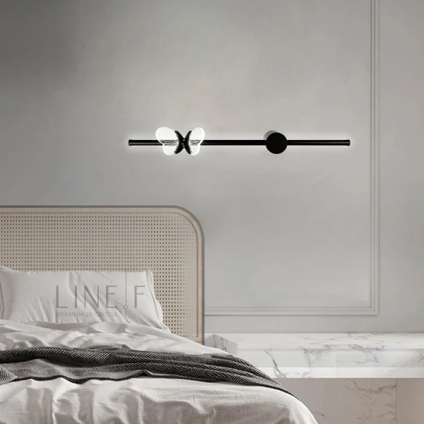 Лінійне бра Line.F C 18 BK 9Вт 4000K чорний 76_93 - Фото 1