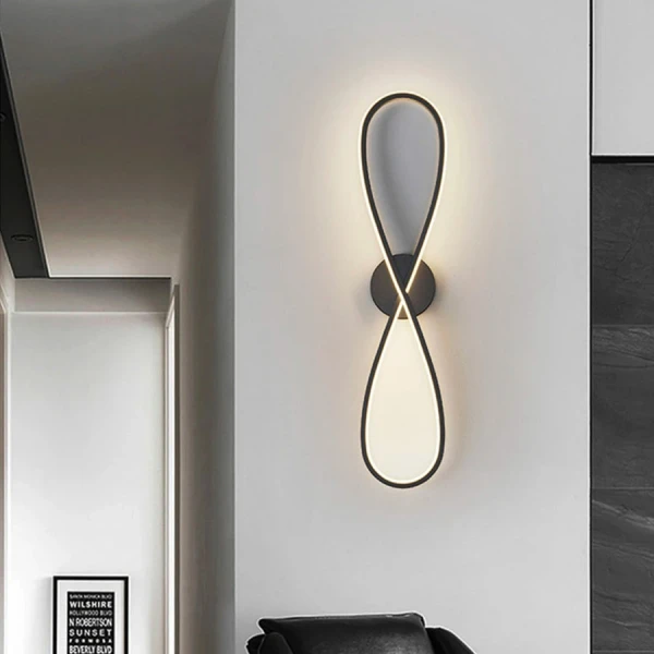 Настінний світильник (бра) Line.F 21Вт 4000K чорний 2611_5699 - Фото 7