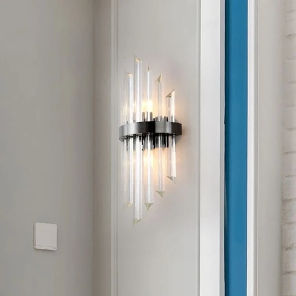 Настінний світильник (бра) Line.F E14 сірий (хром) 2969_6128 - Фото 9