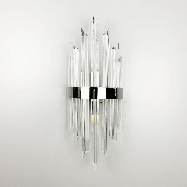 Настінний світильник (бра) Line.F E14 сірий (хром) 2969_6128 - Фото 8