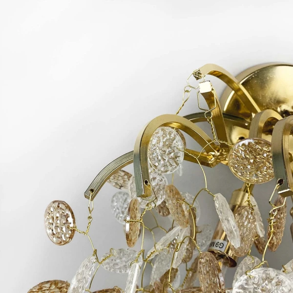 Настінний світильник (бра) Line.F Y 09 GD G9 золотий 2261_3541 - Фото 5