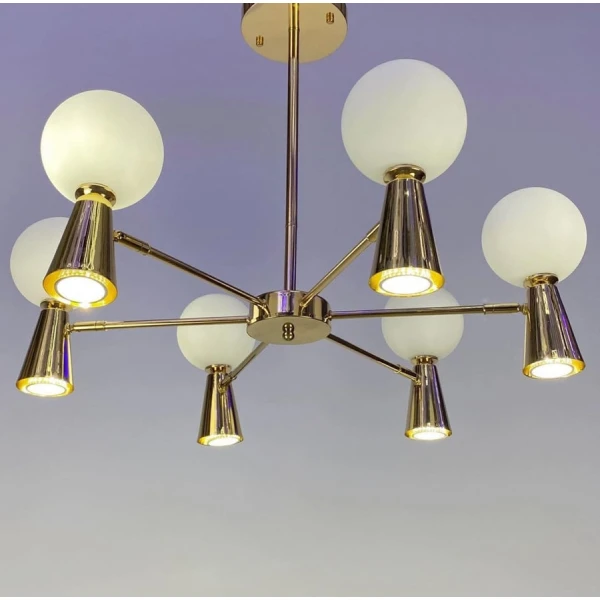 Сучасна люстра Line.F YG 8006 GD GU10 золотий 486_707 - Фото 2