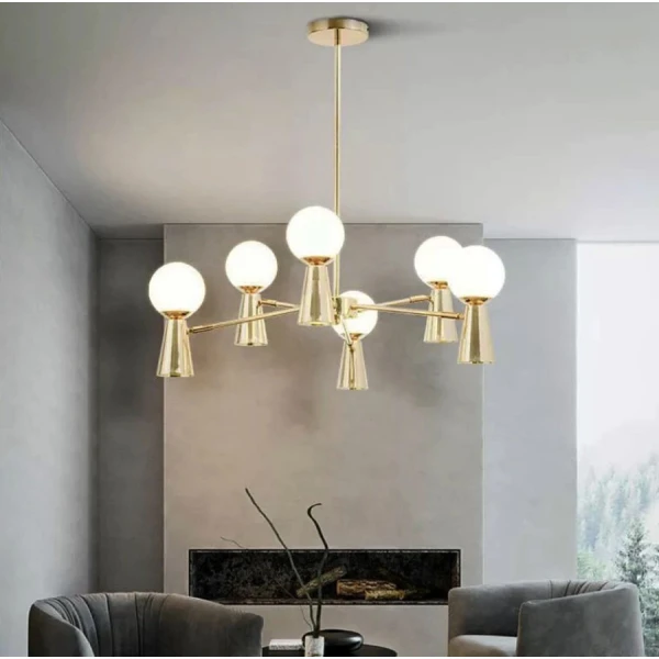 Сучасна люстра Line.F YG 8006 GD GU10 золотий 486_707 - Фото 1