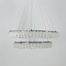 Line.F 33038 140Вт 3000–4500–6000K сірий (хром) 4075_7442. Люстра кришталева