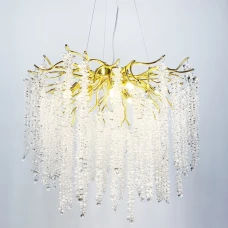 Line.F 706 GD G9 золотий 1995_3081. Люстра кришталева