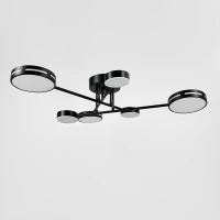 Line.F 77031 45Вт 3000–4500–6000K чорний 4112_7480. Люстра пристельова