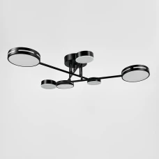 Line.F 77031 45Вт 3000–4500–6000K чорний 4112_7480. Люстра пристельова