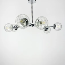 Line.F 8122 E27 E27 сірий (хром) 1888_4097. Люстра сучасна