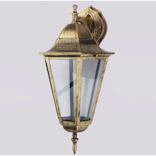 Світильник вуличний настінний Line.F 9029 BG E27 золотий 881_1790 - Фото 4