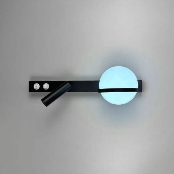 Бра спрямованого світла Line.F 9,5Вт 3000–4500–6000K чорний 3990_7356 - Фото 2