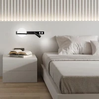 Line.F 9,5Вт 3000–4500–6000K чорний 3990_7356. Настінний світильник