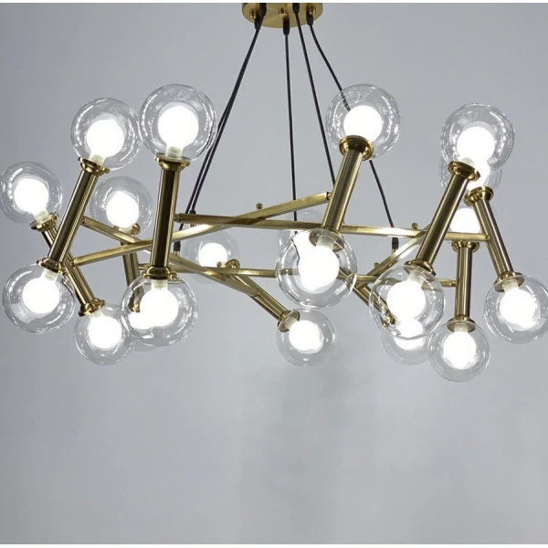 Сучасна люстра Line.F G9 латунний 590_835 - Фото 2