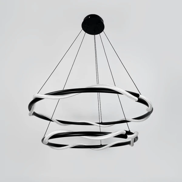 Світлодіодна люстра Line.F JU 25 100Вт чорний 4195_7563 - Фото 8