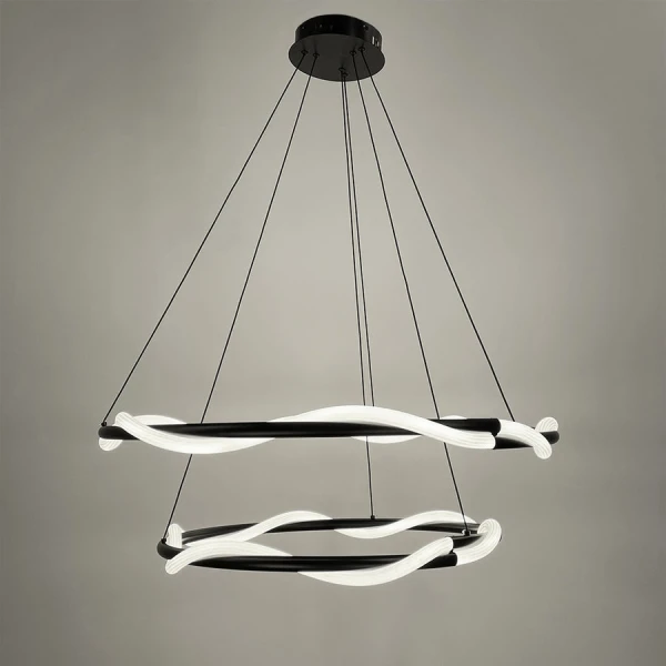 Світлодіодна люстра Line.F JU 25 100Вт чорний 4195_7563 - Фото 6