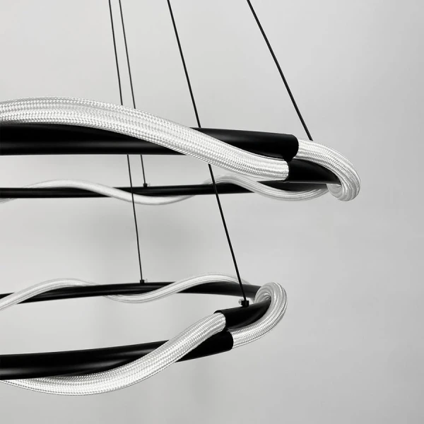 Світлодіодна люстра Line.F JU 25 100Вт чорний 4195_7563 - Фото 3