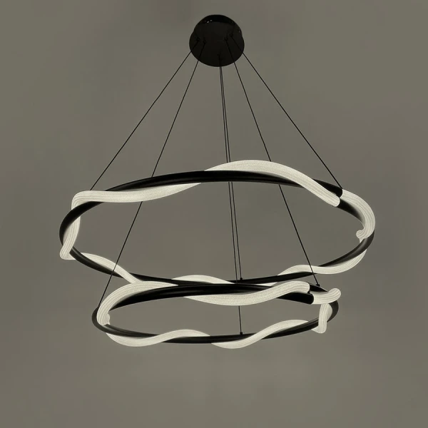 Світлодіодна люстра Line.F JU 25 100Вт чорний 4195_7563 - Фото 2