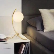 Line.F E27 золотий 919_1370. Настільна лампа декоративна