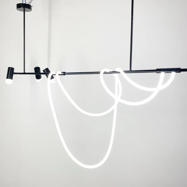 Видовжена люстра Line.F 46Вт 4000K чорний 1927_2941 - Фото 10