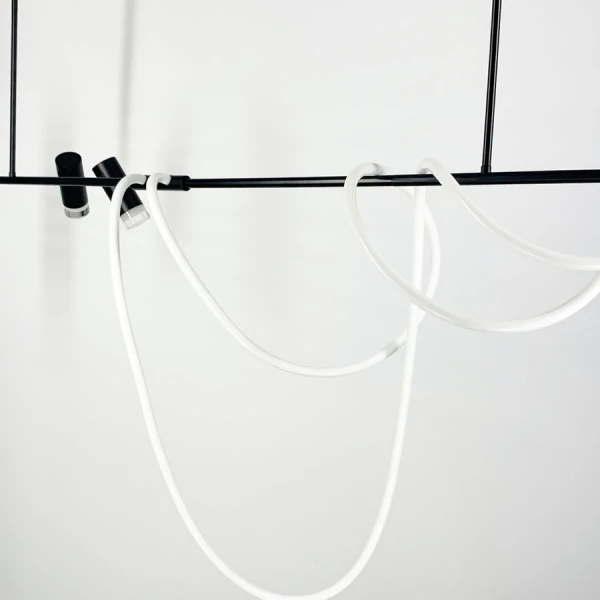 Видовжена люстра Line.F 46Вт 4000K чорний 1927_2941 - Фото 8