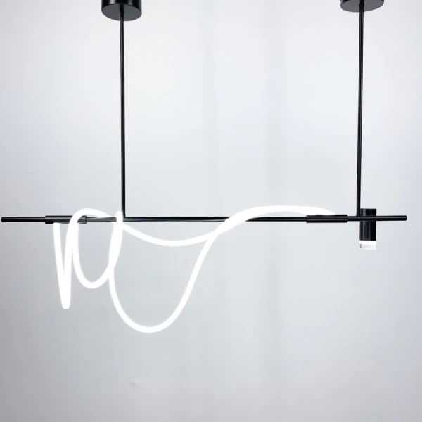 Видовжена люстра Line.F 46Вт 4000K чорний 1927_2941 - Фото 5