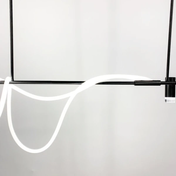 Видовжена люстра Line.F 46Вт 4000K чорний 1927_2941 - Фото 4